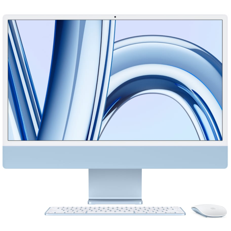 iMac 24" - Apple M3 8C 2,8GHz - 16GB Ram - SSD 512GB - Apple 10C GPU - Blue - Qwerty NL - NEW