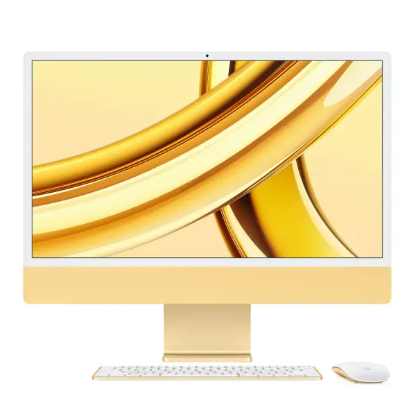 iMac 24" - Apple M3 8C - 8GB Ram - SSD 256GB - Apple M3 10C GPU - Yellow - Qwerty NL