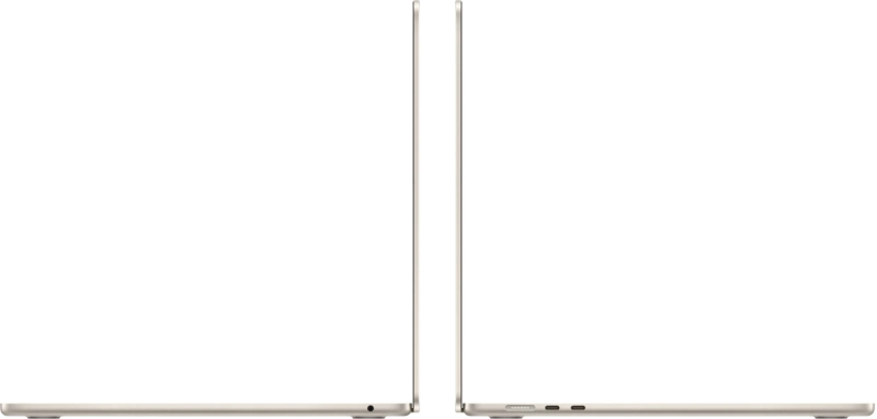 Macbook Air 15" - Apple M2 8-Core - Apple 10-Core GPU - 16GB Ram - SSD 1TB - 2023 - Starlight - Nederlands toetsenbord