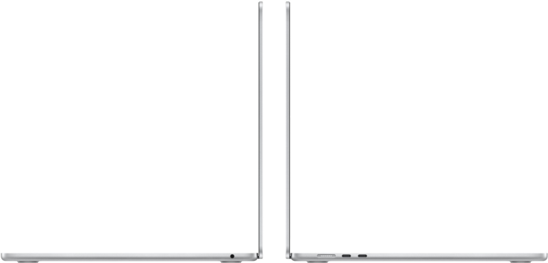 Macbook Air 15" - Apple M3 8-Core - Apple 10-Core GPU - 16GB Ram - SSD 256GB - 2024 - Silver- Nederlands toetsenbord