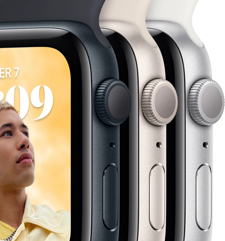 Apple Watch Series SE 2022 (40mm) aluminium, sportbandje Silver