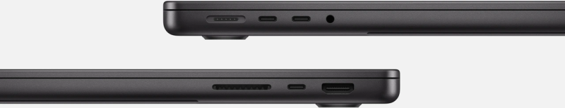 Macbook Pro 14" - Apple M3 Pro 11 core - 18GB Ram - SSD 512GB - 2023 - Space Black - Nederlands toetsenbord