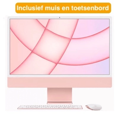 iMac 24" - Apple M3 8C 2,8GHz - 8GB Ram - SSD 256GB - Apple 10C GPU - Pink - Qwerty NL