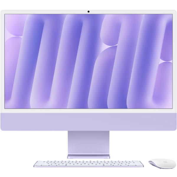 iMac 24" - Apple M4 10-core - Apple 10-core GPU - 16GB Ram - 256GB SSD - Purple - Nederlands toetsenbord