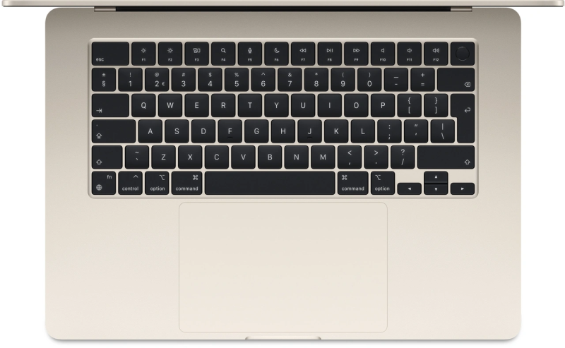 Macbook Air 15" - Apple M2 8-Core - Apple 10-Core GPU - 8GB Ram - SSD 512GB - 2023 - Starlight - Nederlands toetsenbord