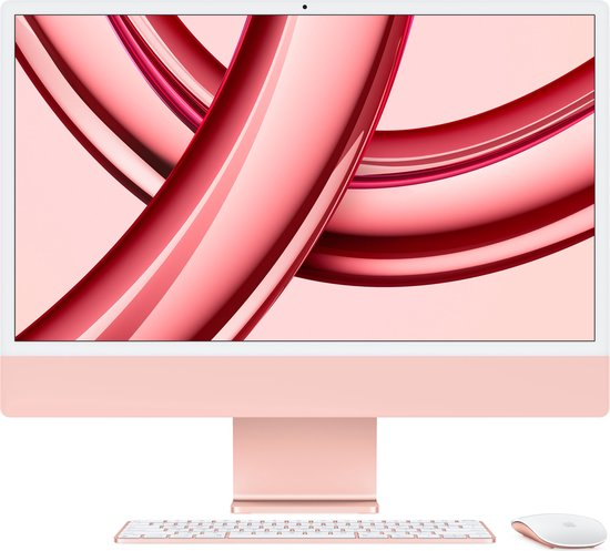 iMac 24" - Apple M3 8C 2,8GHz - 8GB Ram - SSD 256GB - Apple 8C GPU - Pink - Qwerty NL