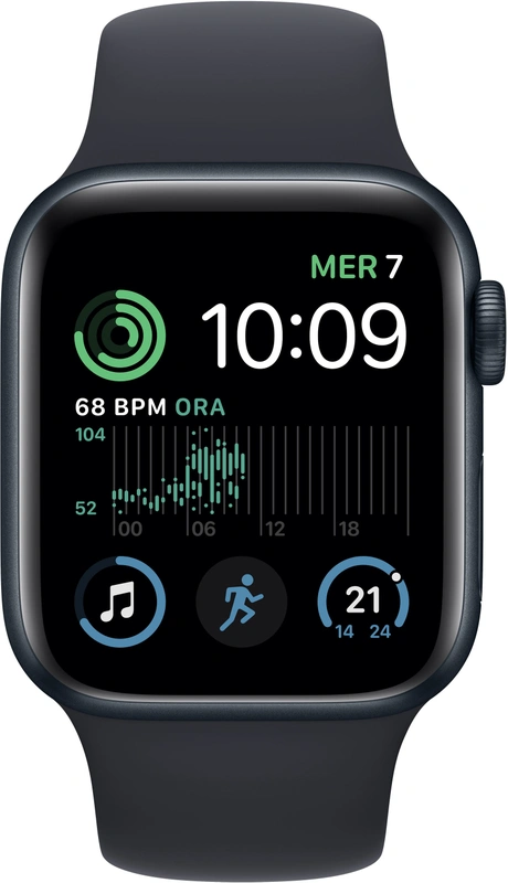 Apple Watch Series SE 2020 (40mm) WiFi, sportbandje Black